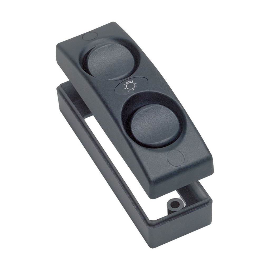 [113319-BLA] BEP CONTOUR INTERNAL SWITCH PANEL 2 POSITION (113319)