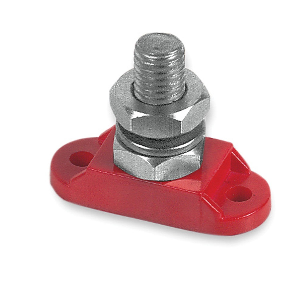 [113448-BLA] BEP INSULATED POWER STUD 8MM RED (113448)