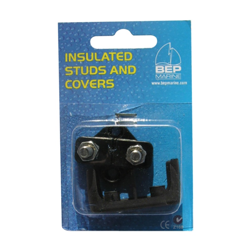 [113489-BLA] BEP INSULATED DUAL POWER STUD 6MM W/ COVER (113489)