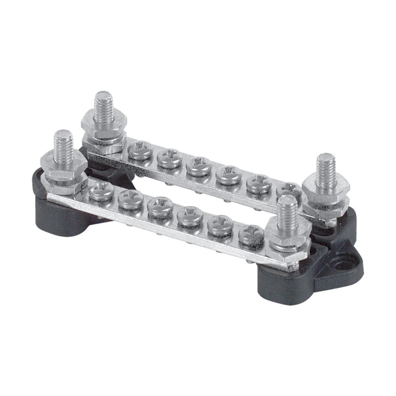 [113505-BLA] BEP BUS BAR DUAL 6 WAY 2 STUD (113505)