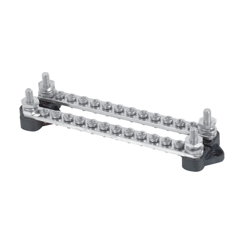 [113507-BLA] BEP BUS BAR DUAL 12 WAY 2 STUD (113507)