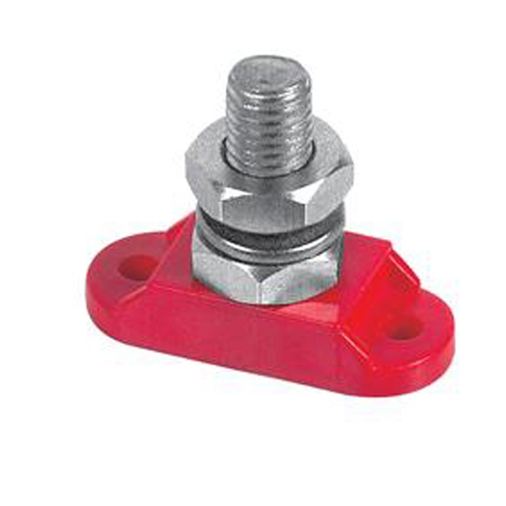 [113518-BLA] BEP INSULATED POWER STUD 10MM RED (113518)