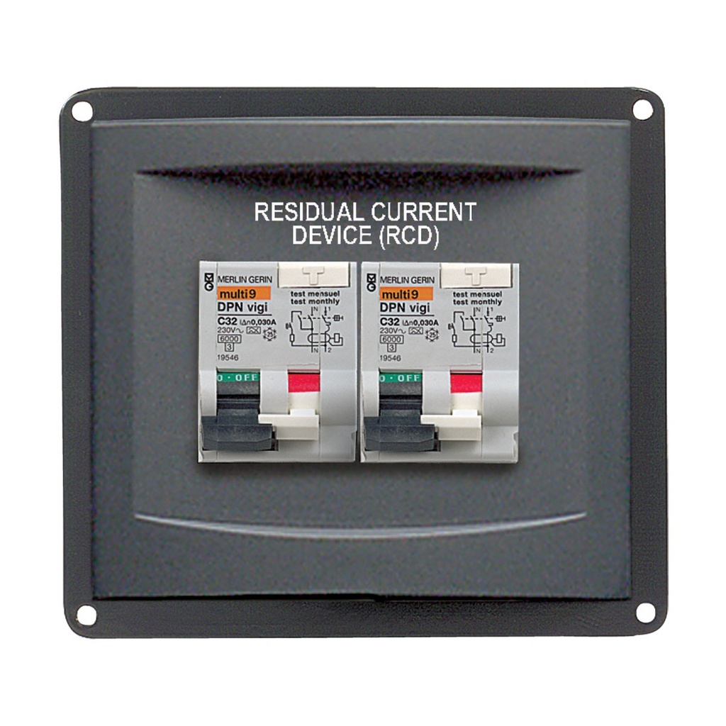 [113644-BLA] BEP RCD PANEL 2X 16A (113644)