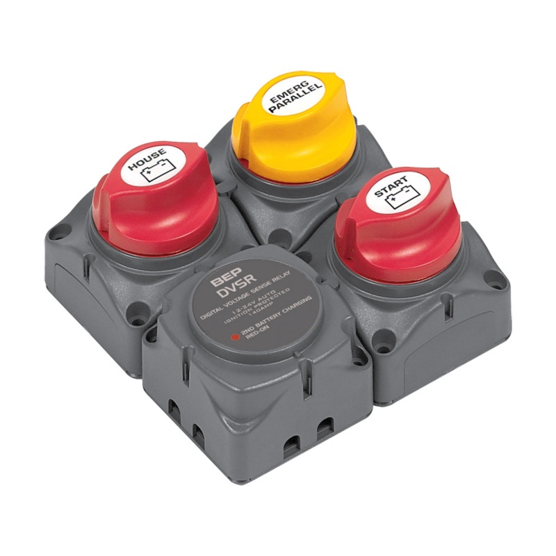 [113684-BLA] BEP BATTERY SWITCH CLUSTER 1 ENGINE 2 BANK DVSR SQUARE (113684)