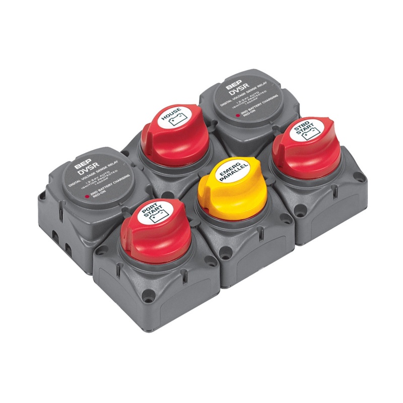 [113688-BLA] BEP BATTERY SWITCH CLUSTER 2 ENGINE 3 BANK DVSR (113688)