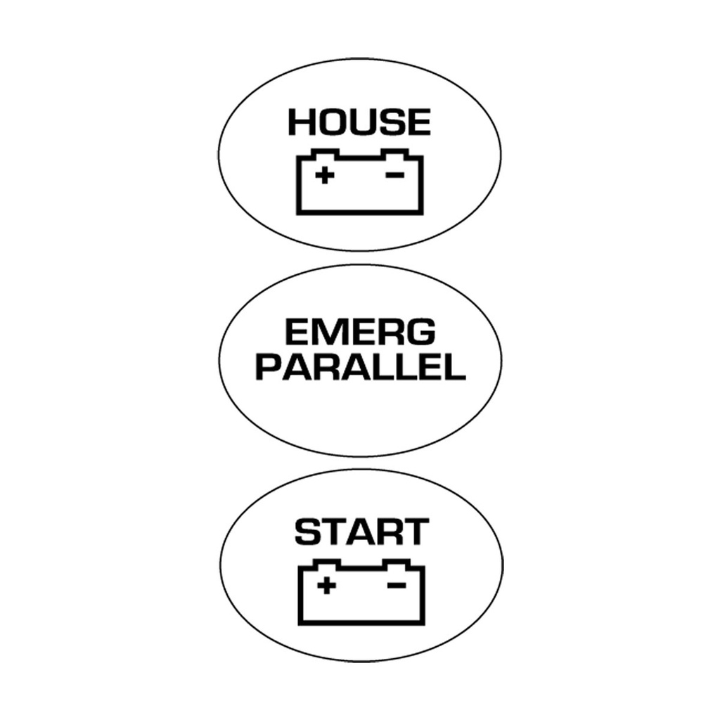 [113691-BLA] BEP BATTERY SWITCH LABEL KIT SET-715 (113691)