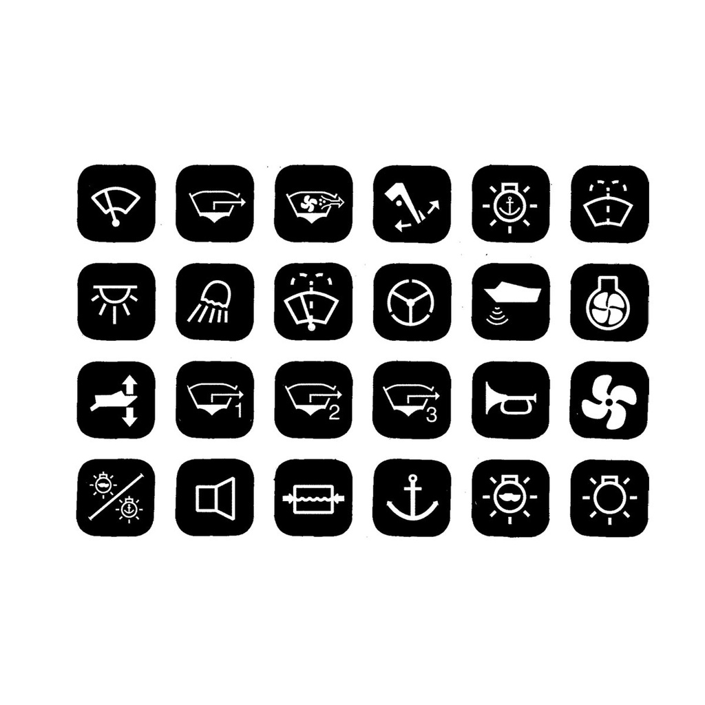 [113716-BLA] BEP CONTOUR INTERIOR SERIES LABEL SET SET-1002 (113716)