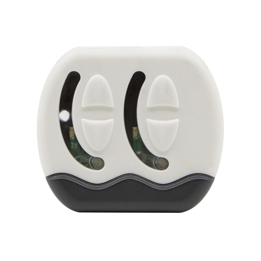 [113762-BLA] BEP CONTOUR GENII SWITCH PANEL 2 POSITION WHITE FUSED (113762)