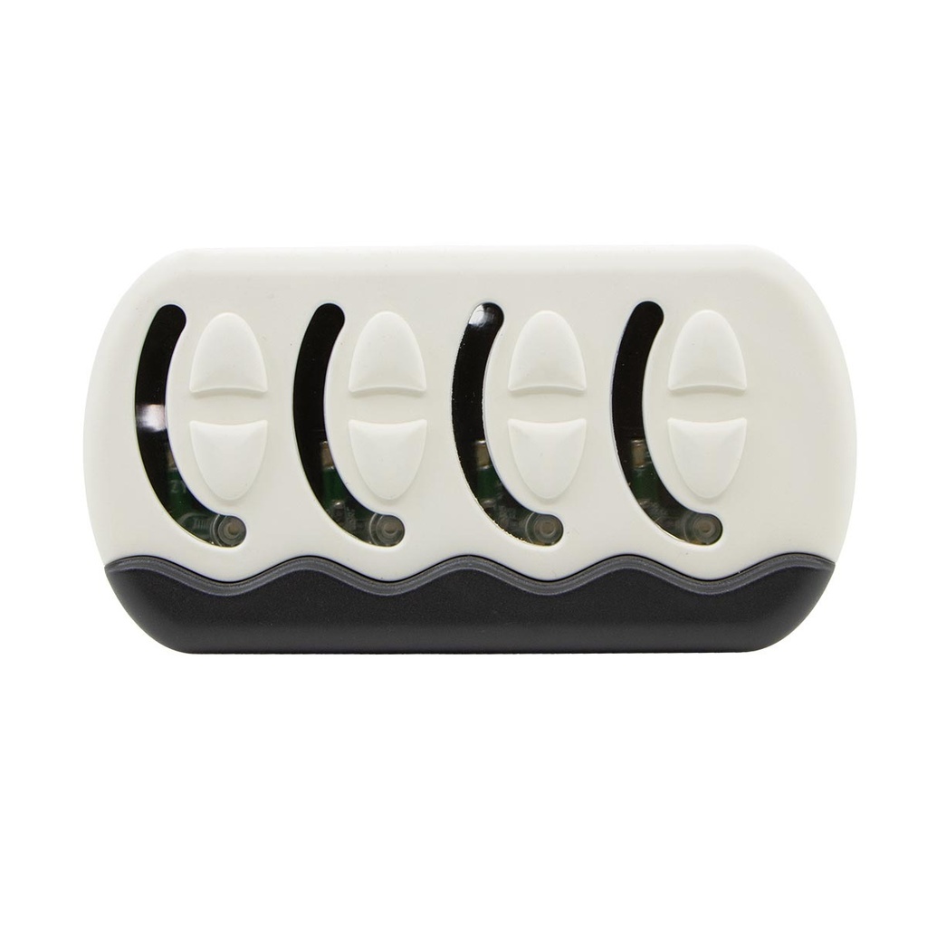 [113767-BLA] BEP CONTOUR GENII SWITCH PANEL 4 POSITION WHITE NO FUSE (113767)