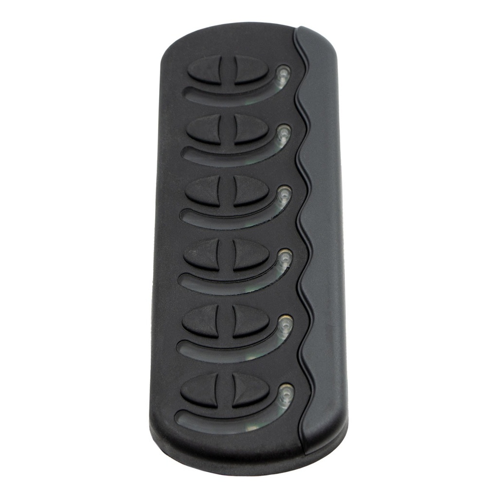 [113781-BLA] BEP CONTOUR GENII SWITCH PANEL 6 POSITION GREY FUSED (113781)