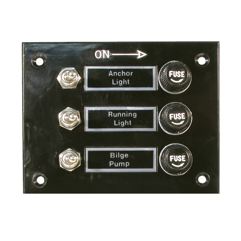 [114000-BLA] BLA BAKELITE SWITCH PANEL 3 POSITION (114000)