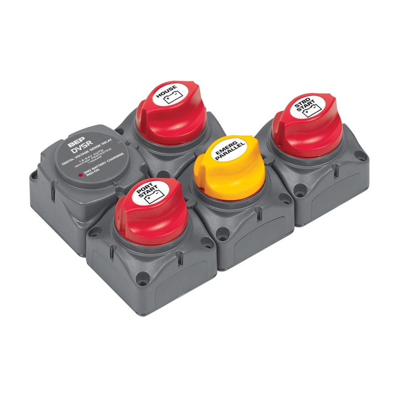 [114078-BLA] BEP BATTERY SWITCH CLUSTER 2 ENGINE 3 BANK DVSR INBOARD (114078)