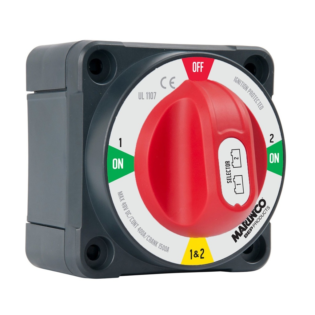 [114087-BLA] BEP PRO INSTALLER 4 POSTION BATTERY SWITCH STANDARD W/ AFD (114087)