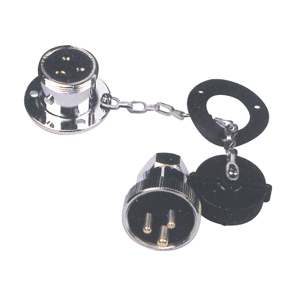 [114272-BLA] MARINE TOWN HEAVY DUTY WEATHERPROOF CONNECTOR 3 PIN (114272)