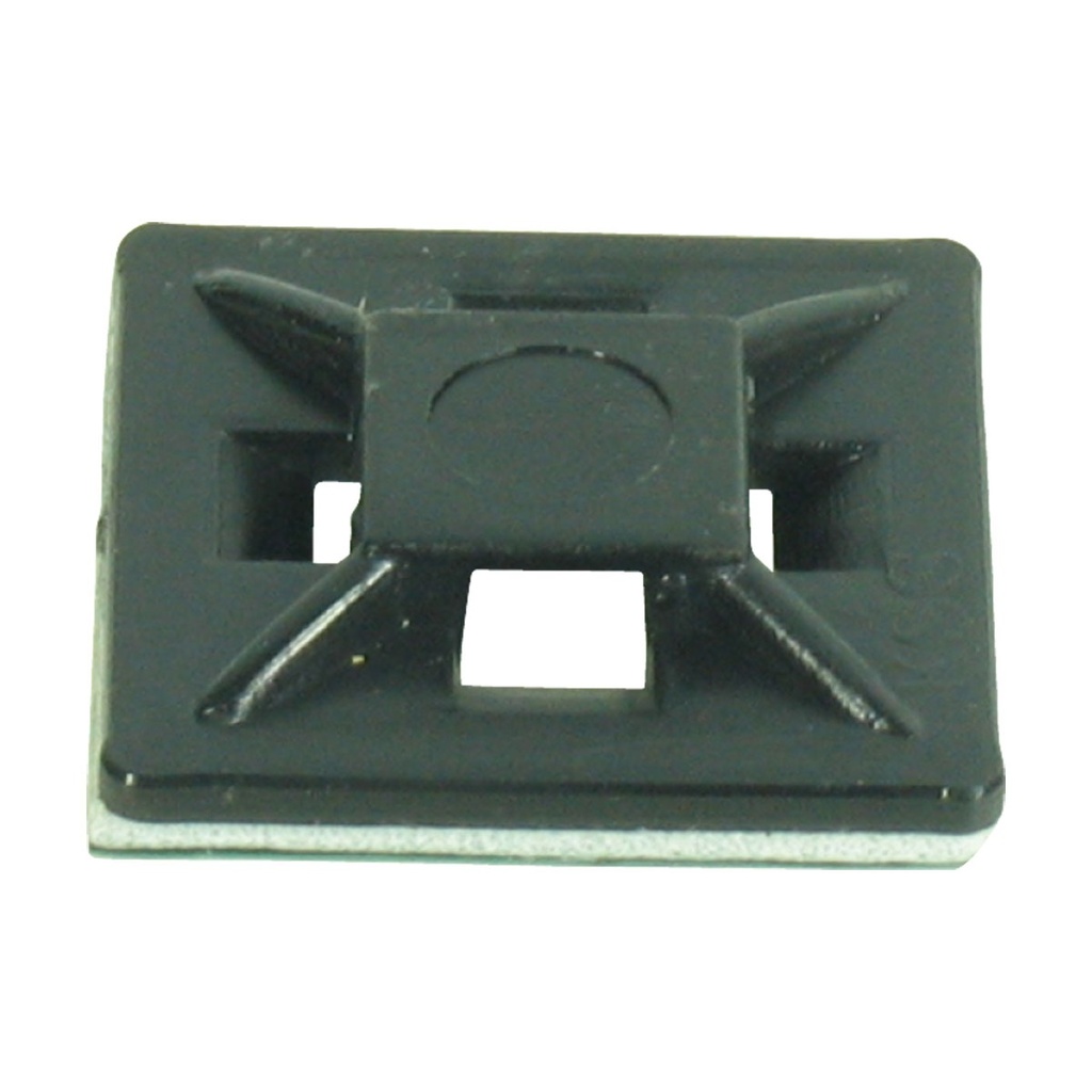 [115030-BLA] CARROLL CABLE TIE MOUNT BASE SUIT 3.6MM CABLE TIE 100 PACK (115030)