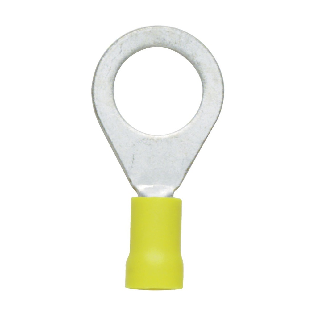 [115364-BLA] CARROLL PRE-INSULATED RING TERMINAL 10 PACK YELLOW 8.3MM (115364)