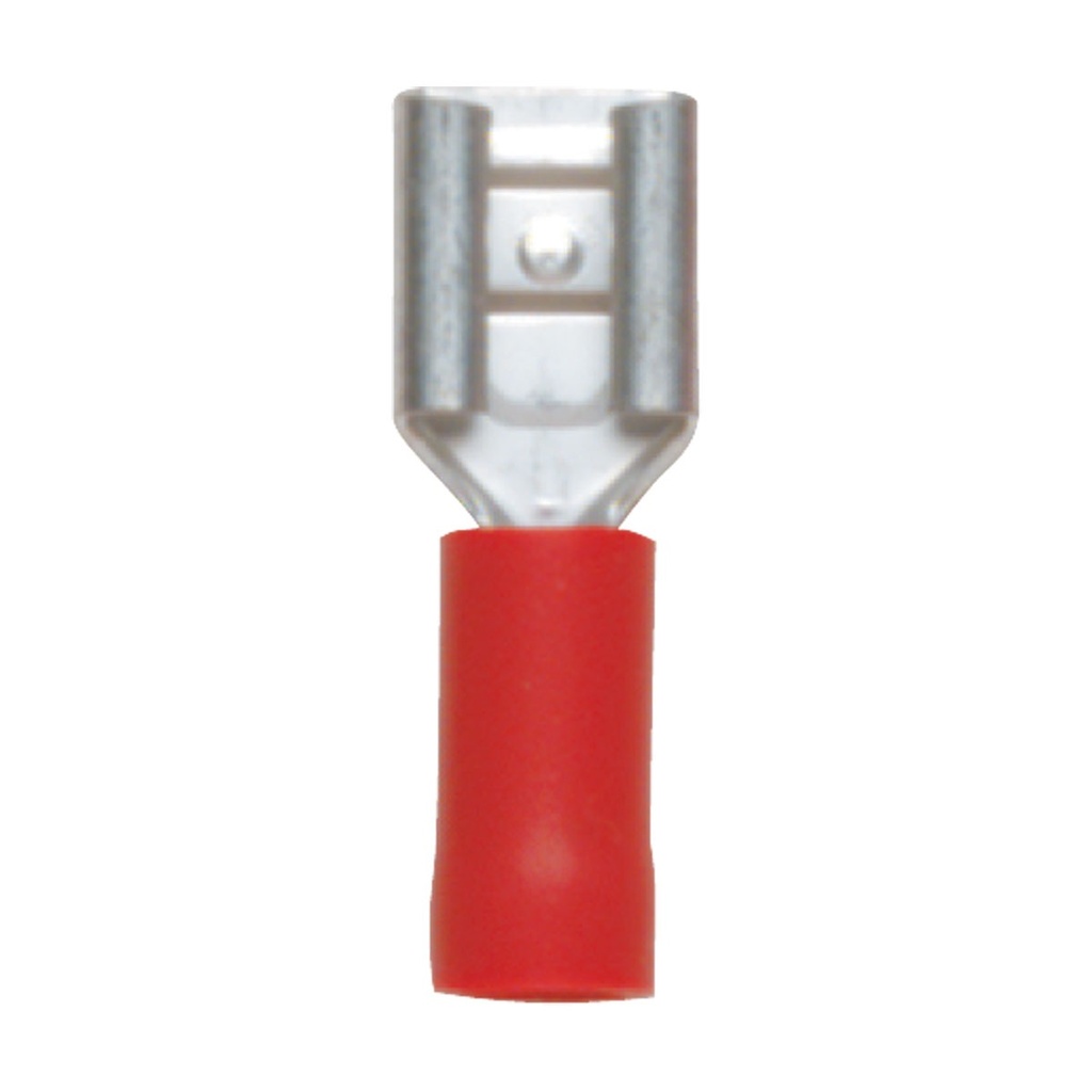 [115446-BLA] CARROLL PRE-INSULATED EXTERNAL SPADE TERMINAL 10 PACK RED (115446)