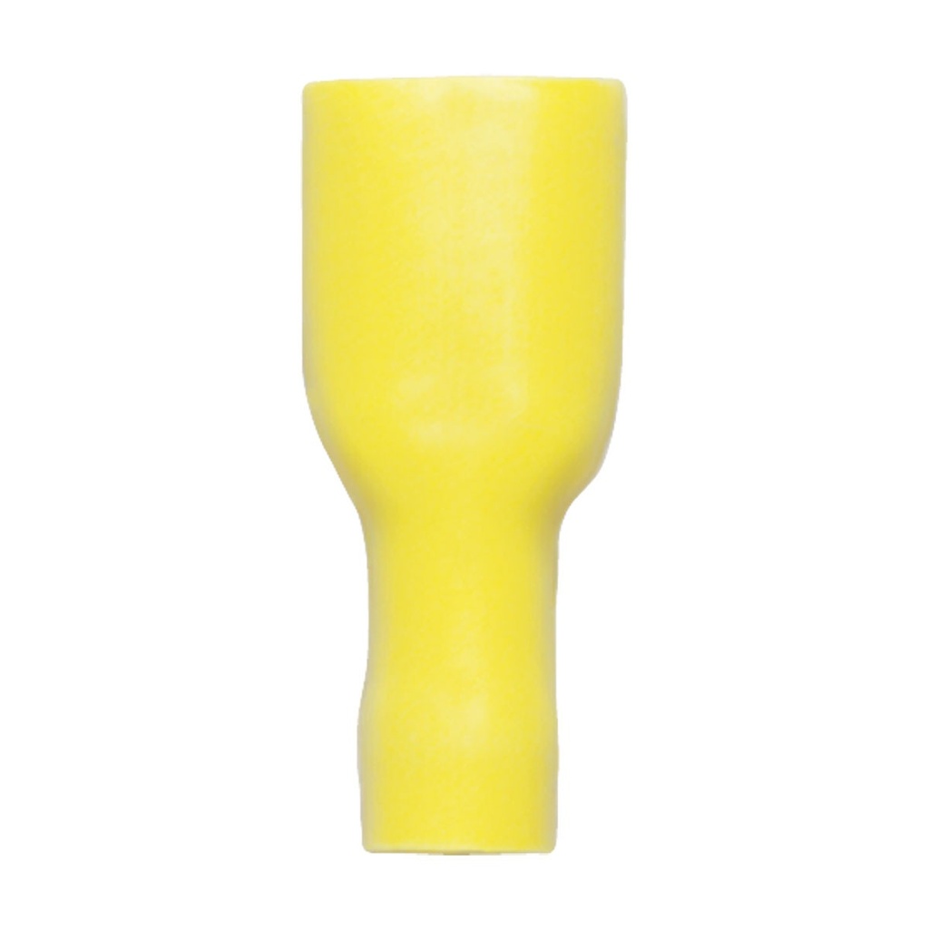 [115479-BLA] CARROLL INSULATED EXTERNAL SPADE TERMINAL 50 PACK YELLOW (115479)