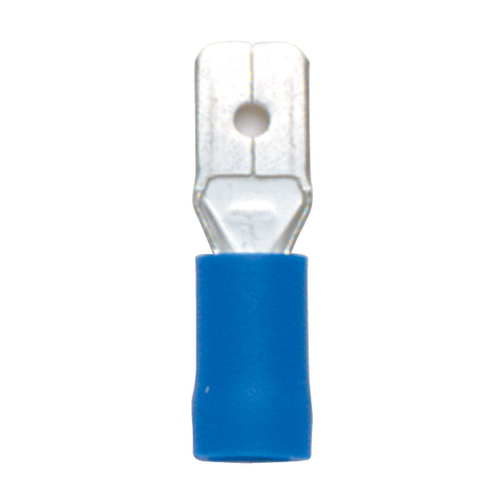 [115497-BLA] CARROLL PRE-INSULATED SPADE TERMINAL 100 PACK BLUE (115497)