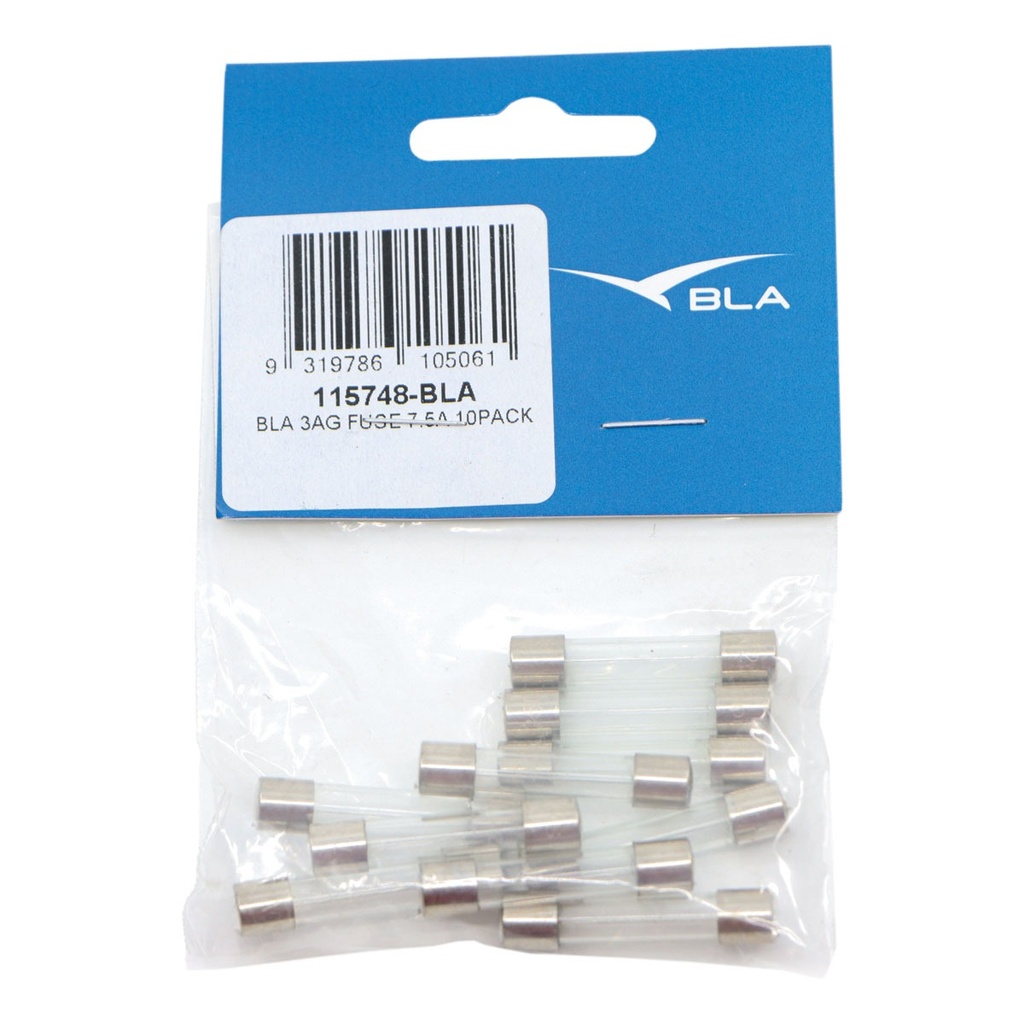 [115748-BLA] BLA 3AG FUSE 7.5A 10PACK (115748)
