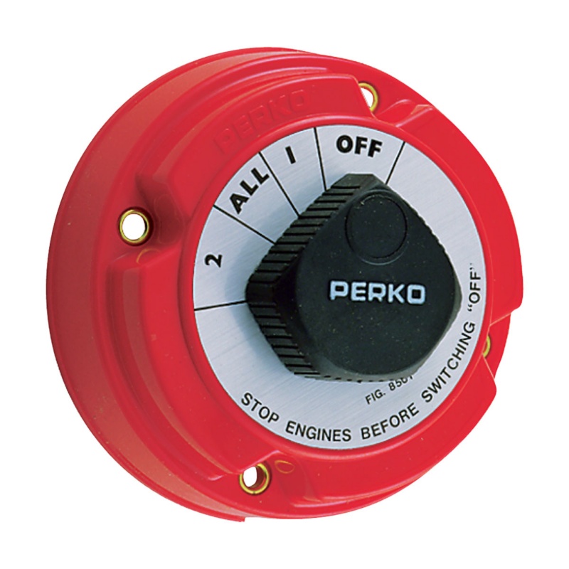 [401111-BLA] PERKO MEDIUM DUTY BATTERY SWITCH 4 POSITION (401111)