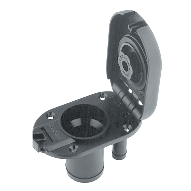 [401958-BLA] PERKO VENTED DECK FILLER - PLASTIC BLACK (401958)