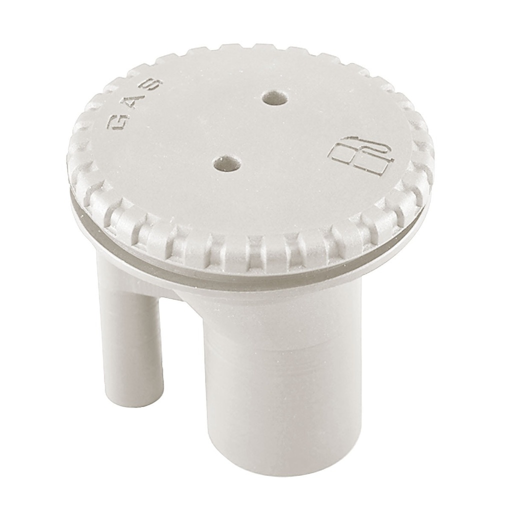 [401962-BLA] PERKO VENTED DECK FILLER - NYLON WHITE 90° (401962)