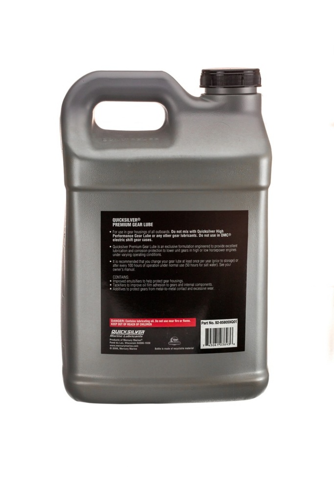 [92 858059Q01] QUICKSILVER SAE 80W90 GEAR LUBE - 9.46 L (858059Q01)