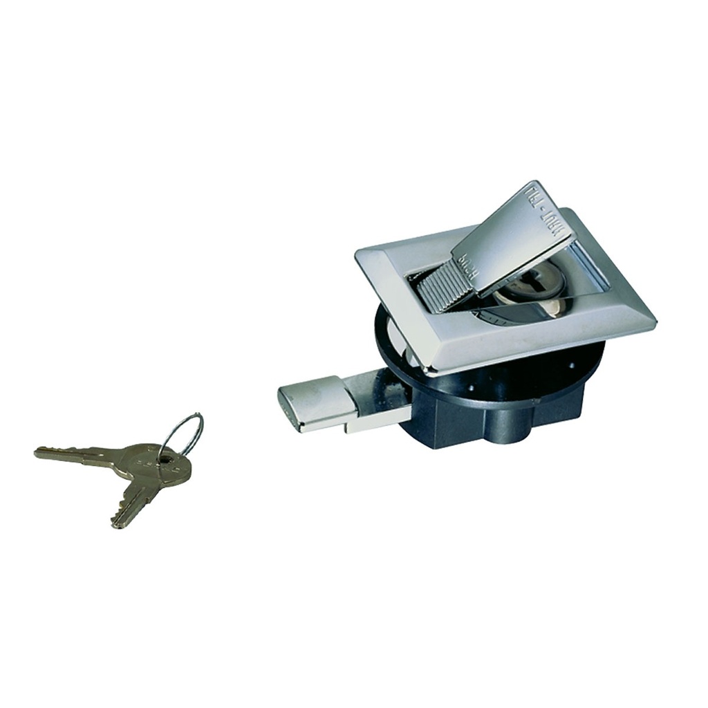 [402054-BLA] PERKO CHROME FLUSH LATCH SET KEY LOCKING (402054)