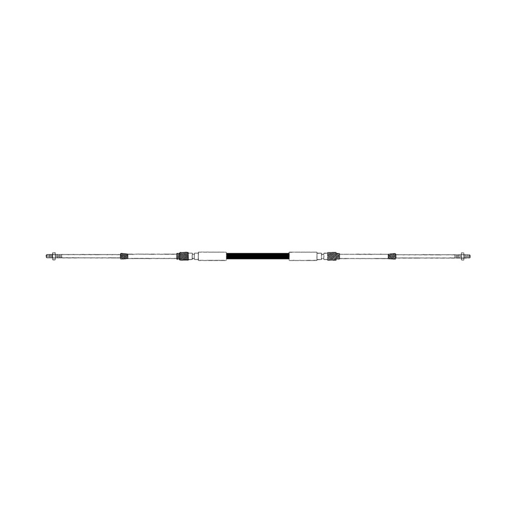[303115-BLA] SEASTAR CC330 BLACK MID RANGE CONTROL CABLE 15FT (303115)