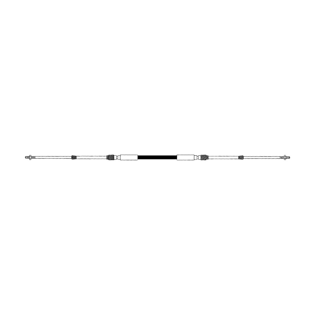 [303312-BLA] SEASTAR CCX633 XTREME PREMIUM CONTROL CABLE 12FT BLACK (303312)