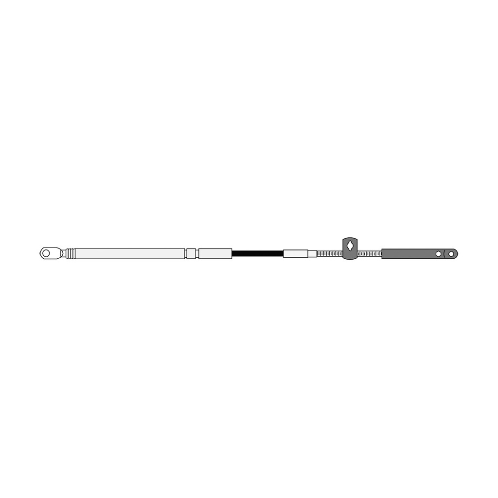 [303713-BLA] SEASTAR CC189 MERCURY/MERCRUISER GEN II CONTROL CABLE 13FT (303713)