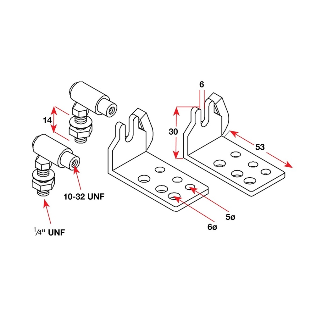 [305014-BLA] SEASTAR 30 SERIES UNIVERSAL CONTROL CABLE CONNECTION KIT (305014)