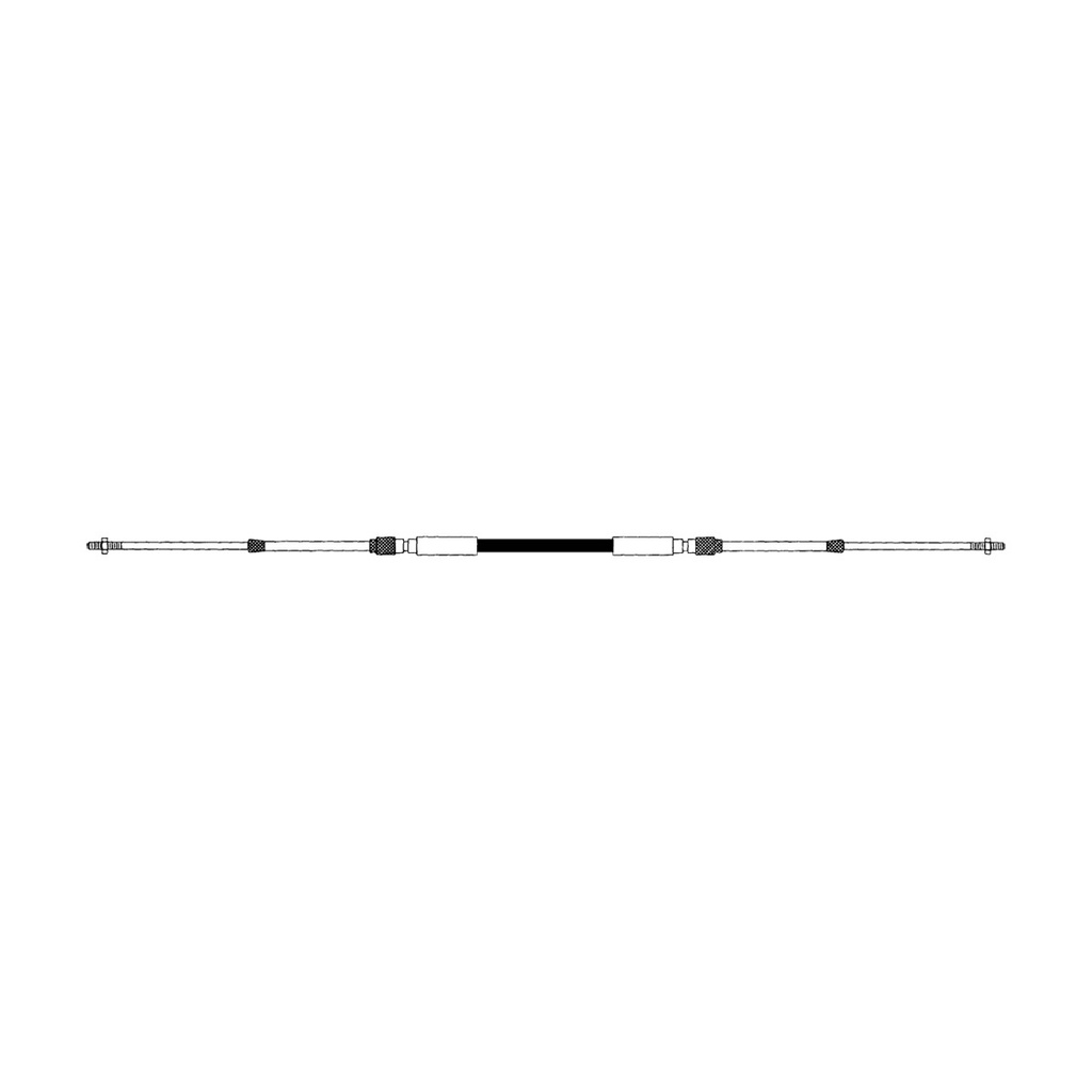 [307615-BLA] SEASTAR CC330 RED MID RANGE CONTROL CABLE 15FT (307615)