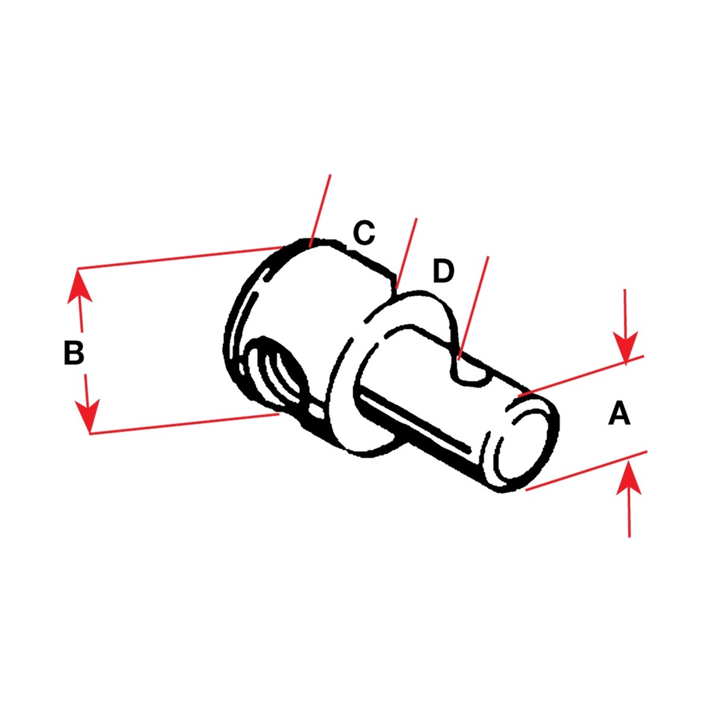 [309842-BLA] SEASTAR 30 SERIES PIVOT 4.9MM (309842)