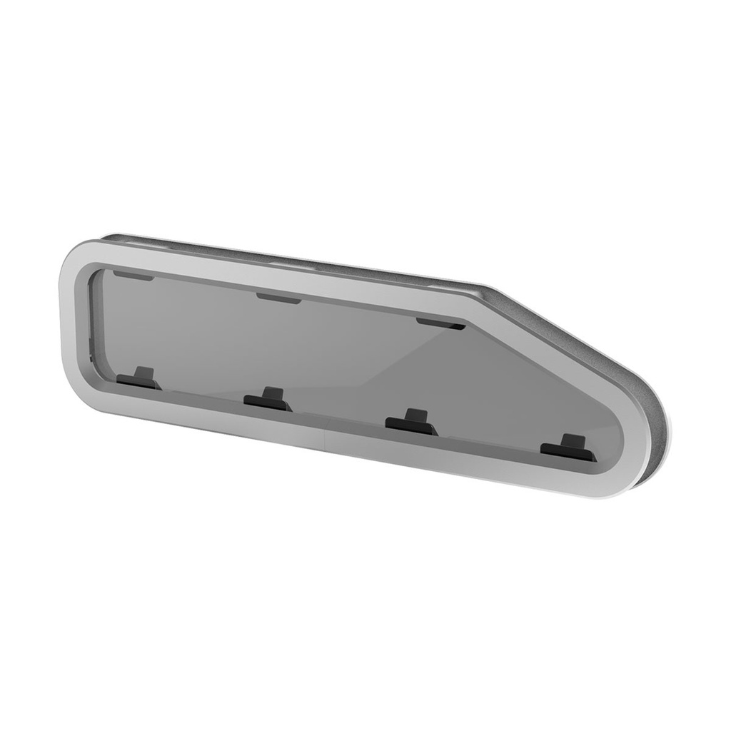 [171042-BLA] LEWMAR STANDARD PORTLIGHT SIZE 4R SILVER WHITE TRIM OPENING (171042)