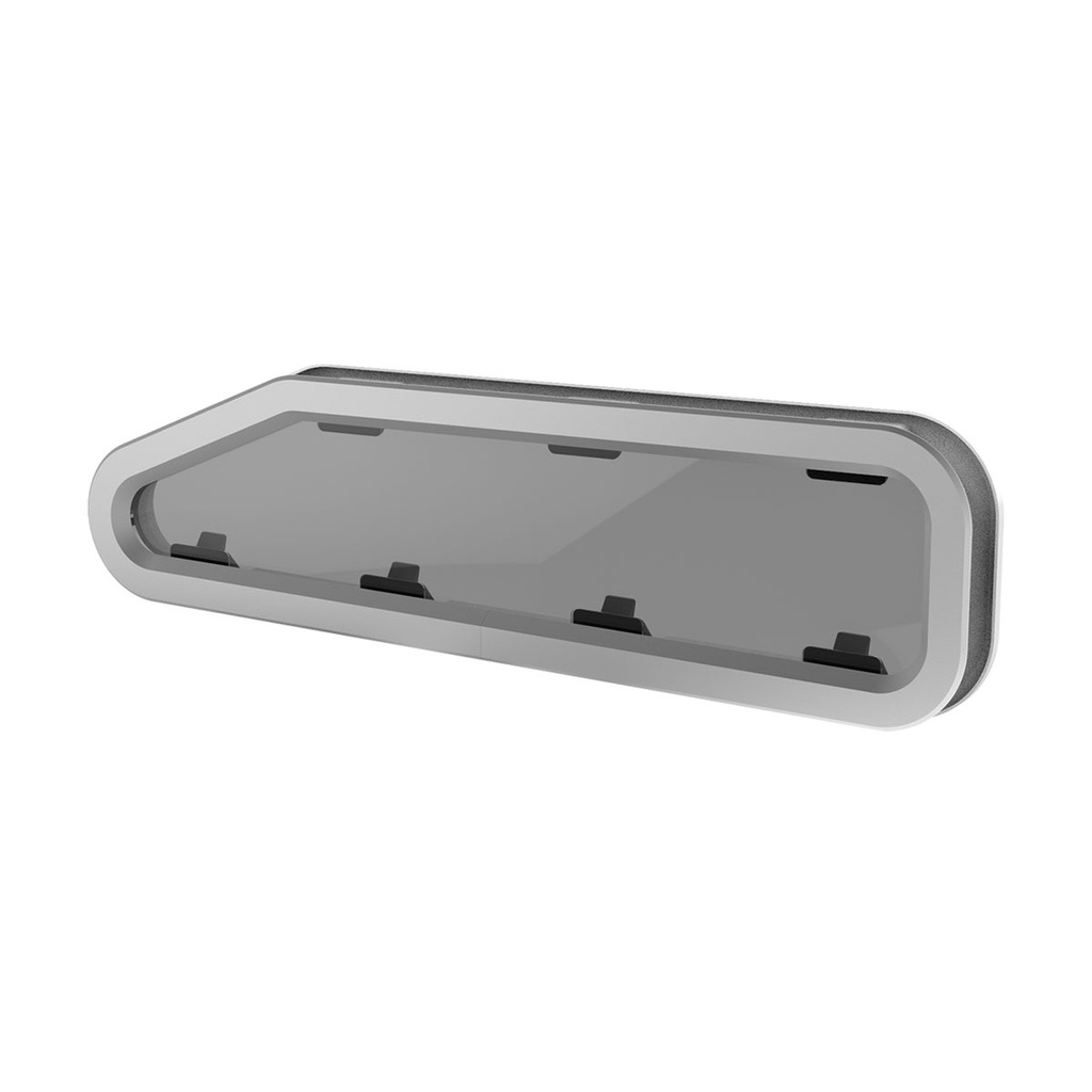 [171044-BLA] LEWMAR STANDARD PORTLIGHT SIZE 4L OPENING SILVER WHITE TRIM (171044)