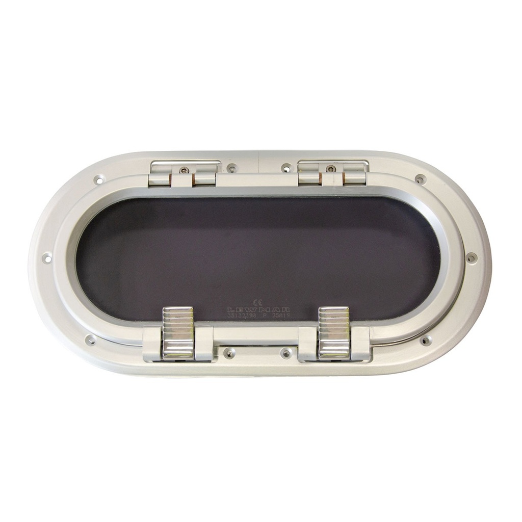 [171059-BLA] LEWMAR ATLANTIC OPENING PORTLIGHT SIZE32 SILVER THIN VALANCE (171059)