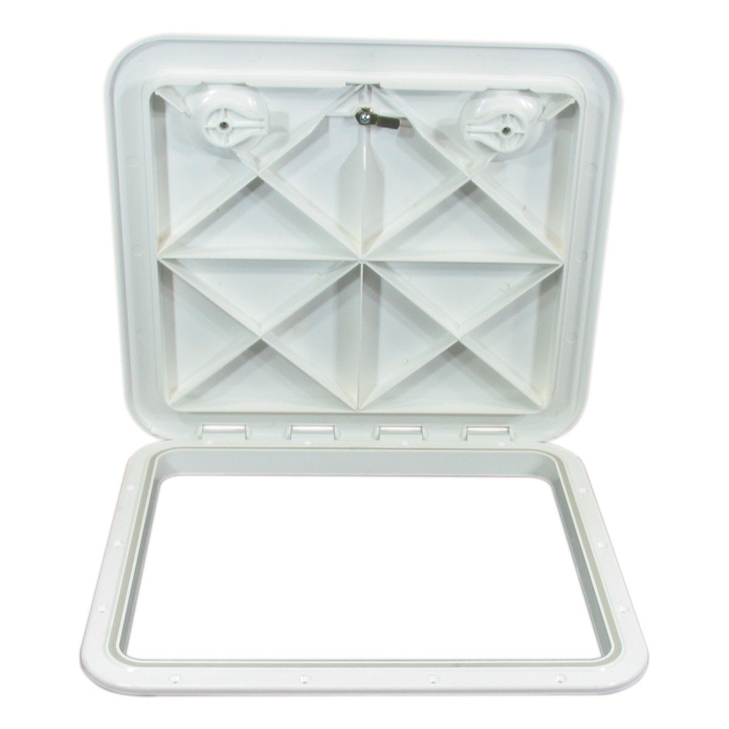 [173322-BLA] EUROPA ACCESS HATCH 470MM X 515MM WHITE W/ LOCK (173322)