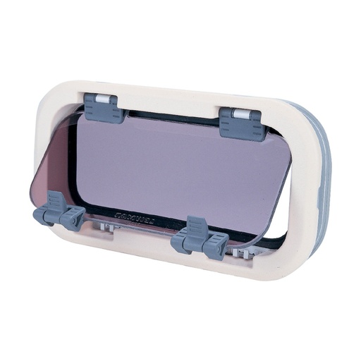 [171036-BLA] LEWMAR STANDARD PORTLIGHT SIZE 2 SILVER IVORY TRIM OPENING (171036)