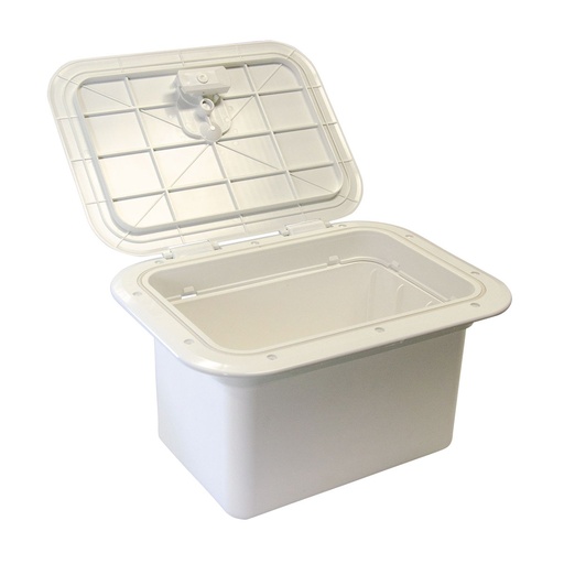 [173246-BLA] OSCULATI HALF LID STORAGE LOCKER 382MM X 285MM (173246)