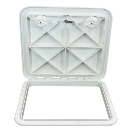 [173322-BLA] EUROPA ACCESS HATCH 470MM X 515MM WHITE W/ LOCK (173322)