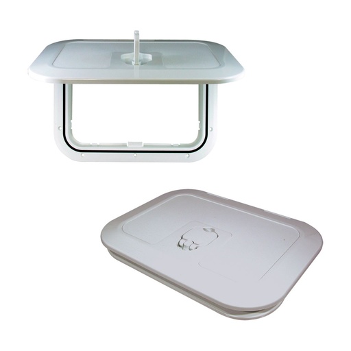 [173422-BLA] OSCULATI LURAN COVERED ACCESS HATCH 286MM X 386MM (173422)