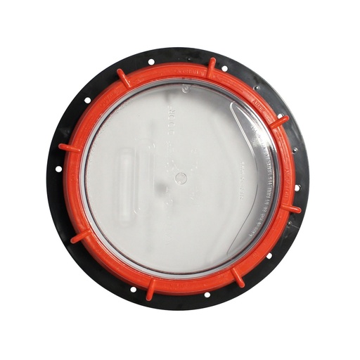[174242-BLA] WHALE WATERTIGHT LOCKER DOOR 180MM CLEAR LID (174242)