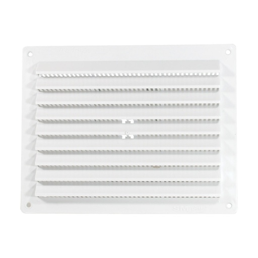 [175214-BLA] BLA RECTANGULAR LOUVRE VENT WHITE WITH SCREEN (175214)