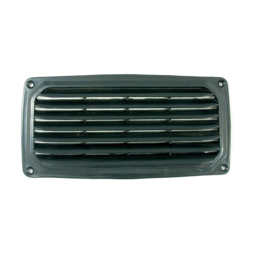 [175216-BLA] MARINE TOWN PLASTIC LOUVRE VENT 200M X 100MM BLACK (175216)