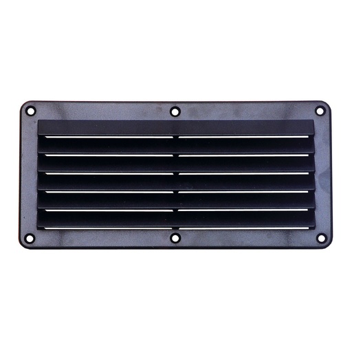 [175220-BLA] MARINE TOWN PLASTIC LOUVRE VENT 258MM X 125MM BLACK (175220)