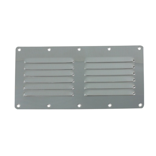 [175238-BLA] MARINE TOWN STAINLESS STEEL LOUVRE VENT 115MM X 232MM (175238)