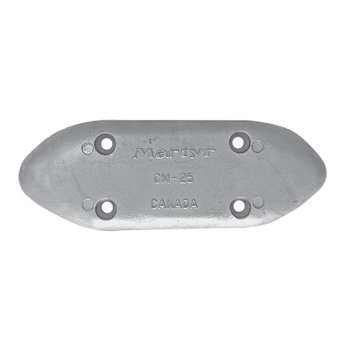 [191041-BLA] MARTYR OVAL WITH HOLES ANODE ZINC 230X80X98 (191041)