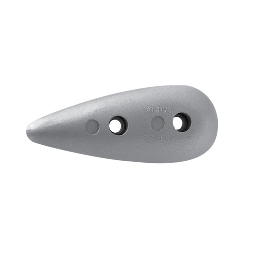 [191050-BLA] MARTYR TEARDROP WITH FIXED HOLES ANODE ZINC 132X52X25 (191050)